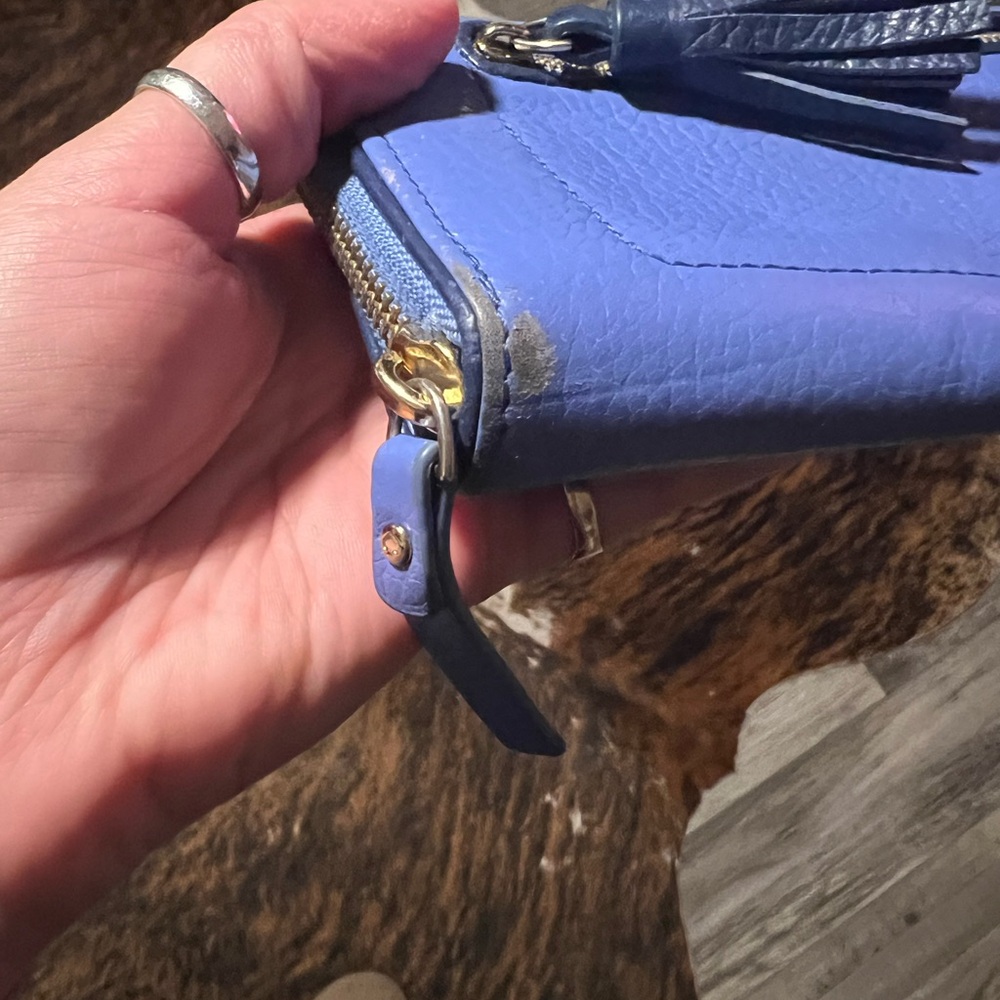 Kate Spade Blue Leather Wallet - Picture 4 of 4